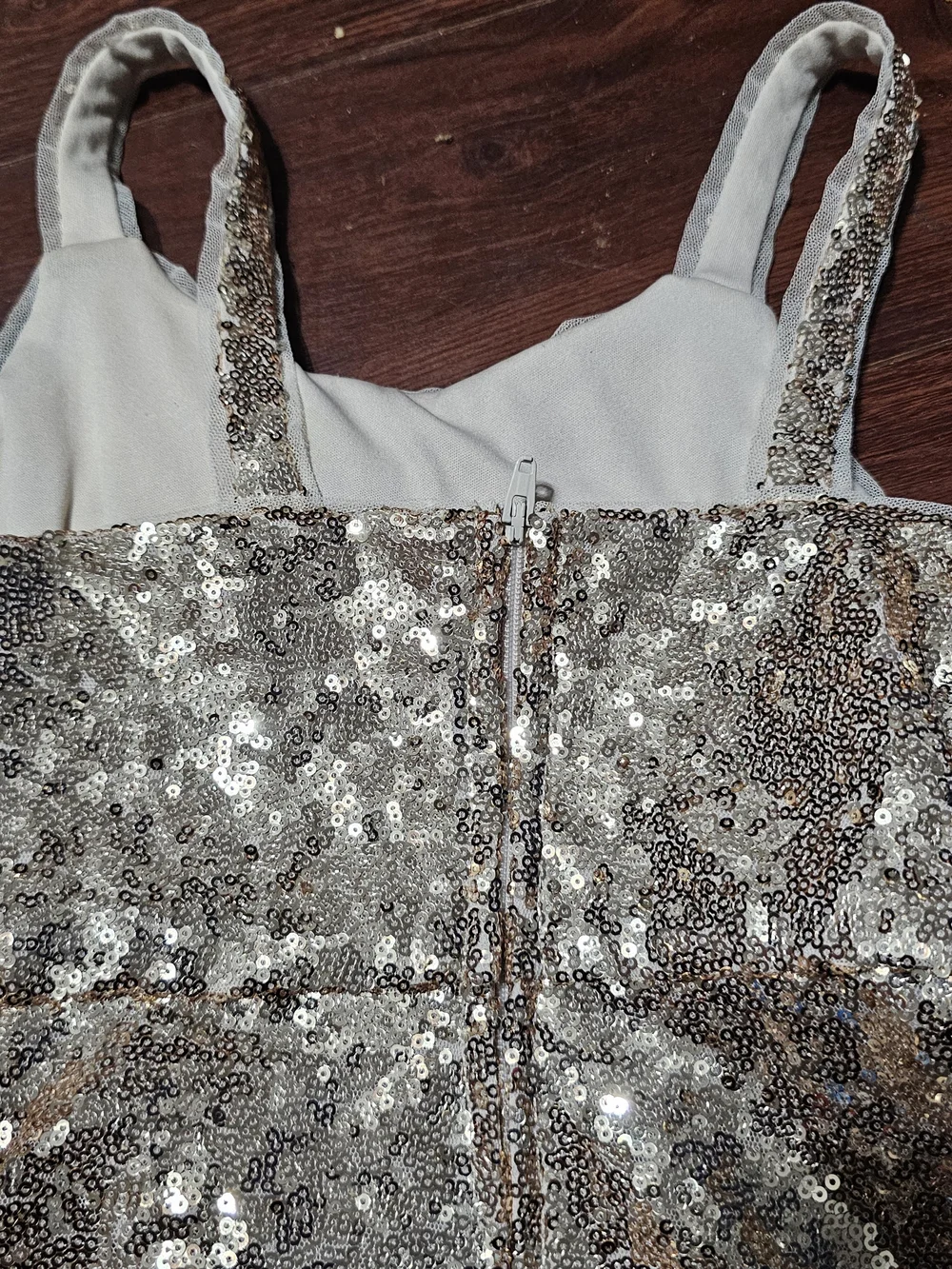 Cat & Jack Gold Sequin Dress with Black Bow